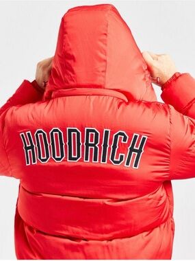 Hoodrich Red Puffer Jacket with Hood